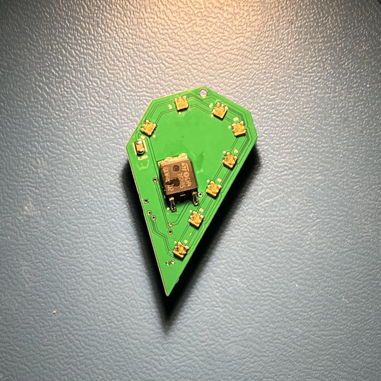 Left back side of keychain